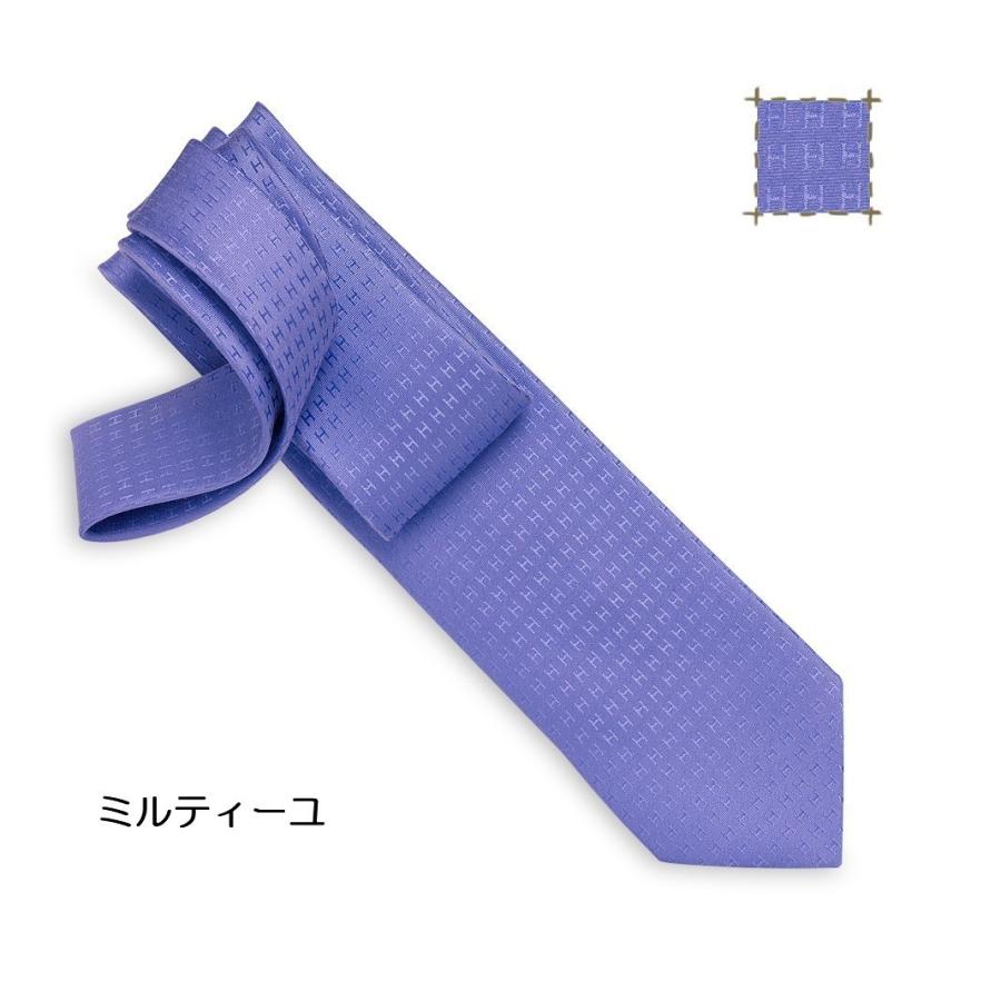 HERMES エルメス ファソネ H織り ネクタイ Faconnee H :he0015:symm