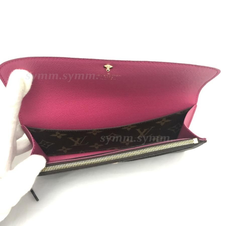 USED Louis Vuitton ルイヴィトン ポルトフォイユ エミリー フラワーチャーム フラップ 長財布 【C1120678152】(40639円)