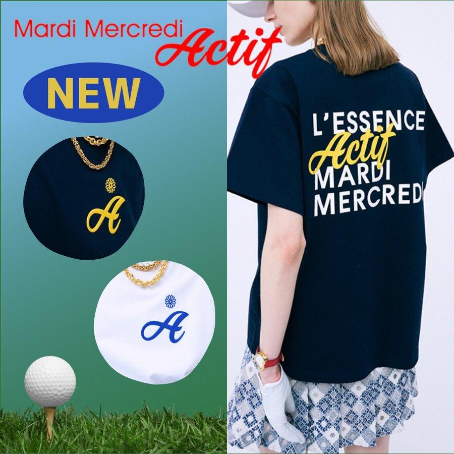 韓国 MARDI MERCREDI ACTIF マルディメクルディ TSHIRT A LOGO Tシャツ GOLF ゴルフ  :MARDI0021:symm.symm.Yahoo!店 - 通販 - Yahoo!ショッピング