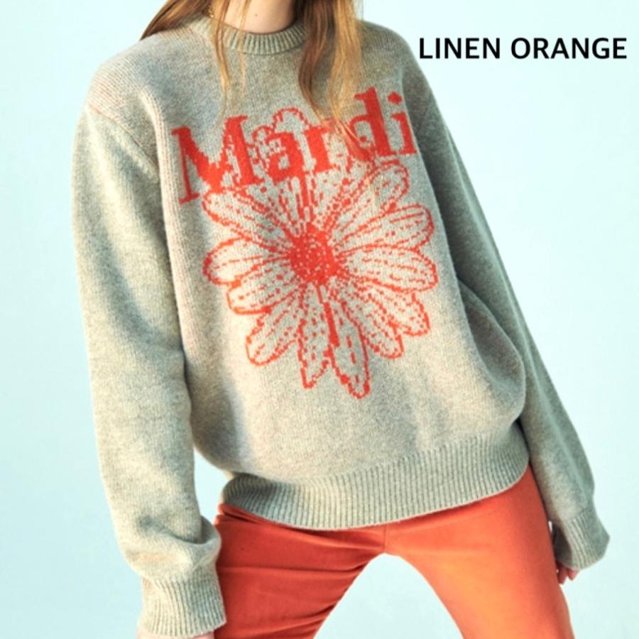 スーパーセール期間限定 mardi mercredi ニット LINEN ORANGE asakusa