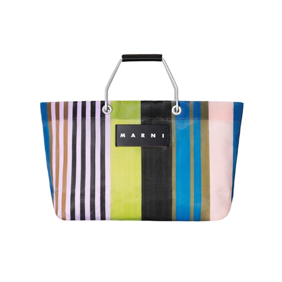 MARNI MARKET マルニ マーケット ストライプ トートバッグ ミニ マルチ MARNI MARKET マルニ マーケット ストライプ トートバッグ ミニ マルチ