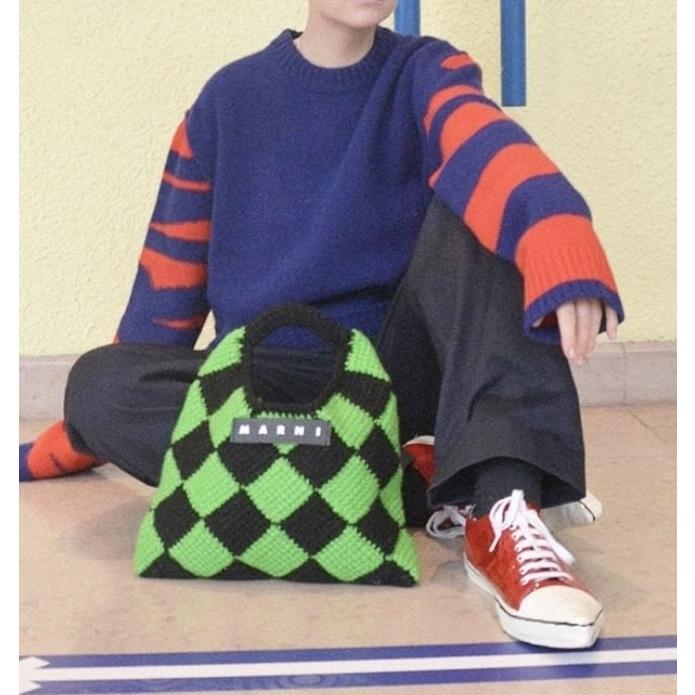 MARNI MARKET マルニ マーケット スモール テックウール バッグ