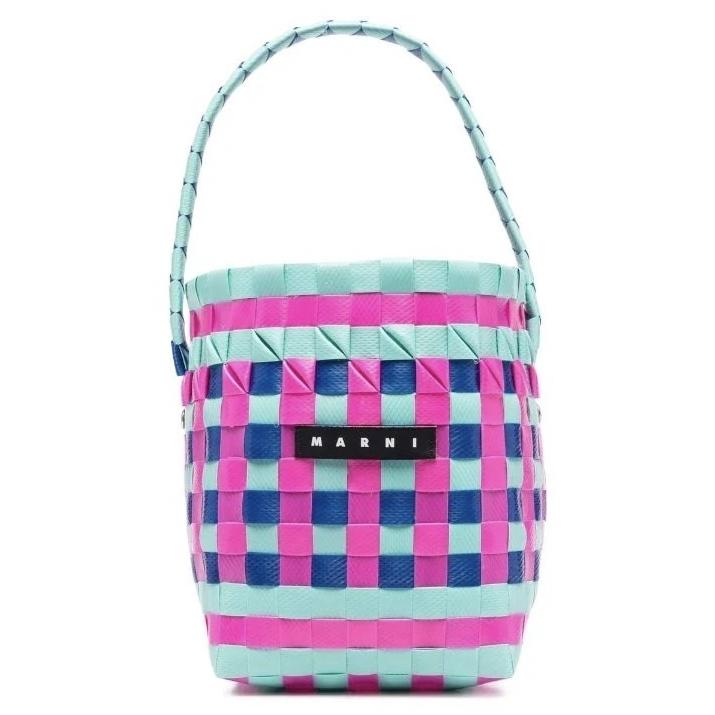 大人もOK MARNI KIDS マルニ キッズ ラウンド ピクニック バッグ かご