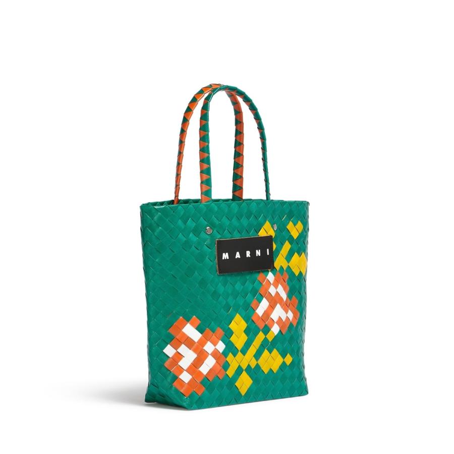 MARNI MARKET マルニ マーケット フラワーモチーフ ウォーブン