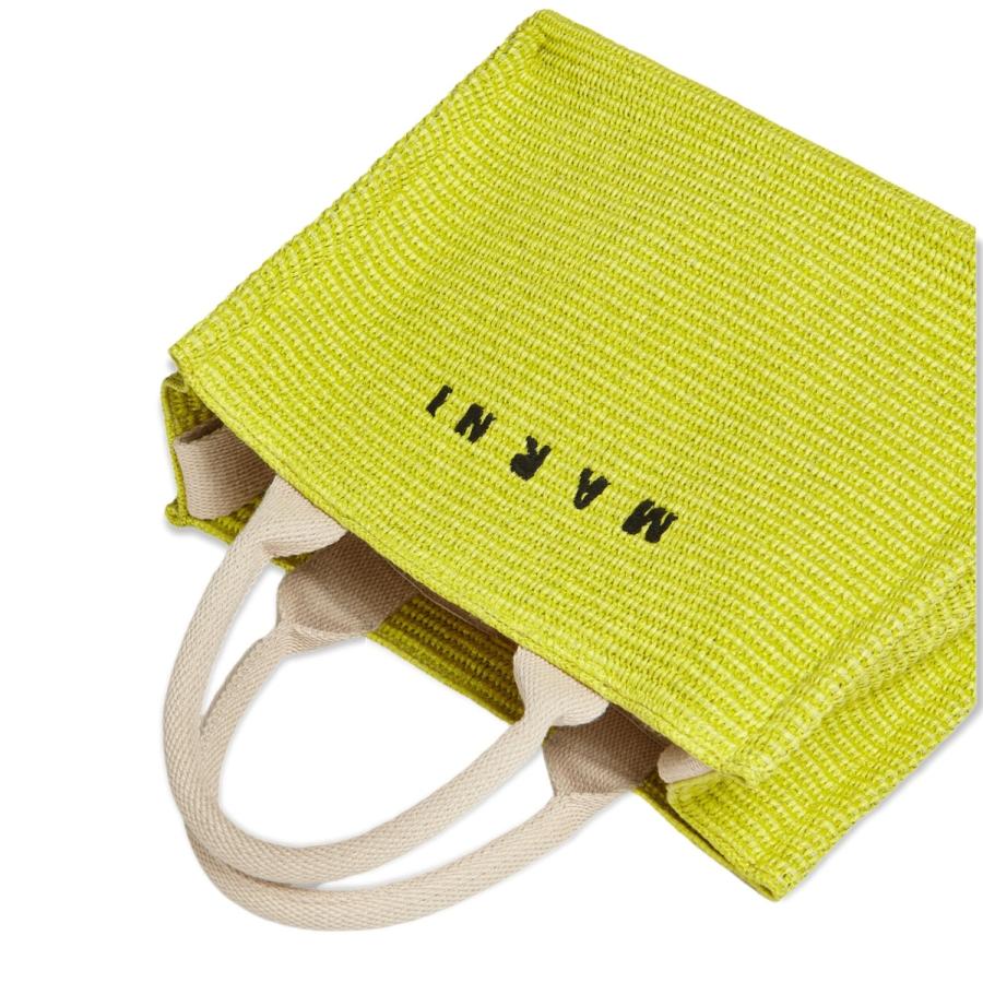 ◇在庫限り◇ MARNI EAST-WEST ラフィア スモールトートバッグ i9tmg