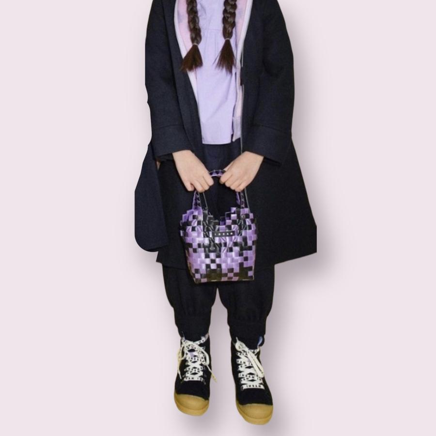 大人もOK MARNI KIDS マルニ キッズ ダイヤモンドバスケット バッグ かごバッグ 