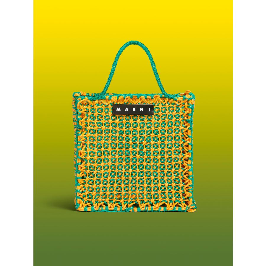 MARNI MARKET マルニ マーケット クロシェ製 JURTA ラージ バッグ