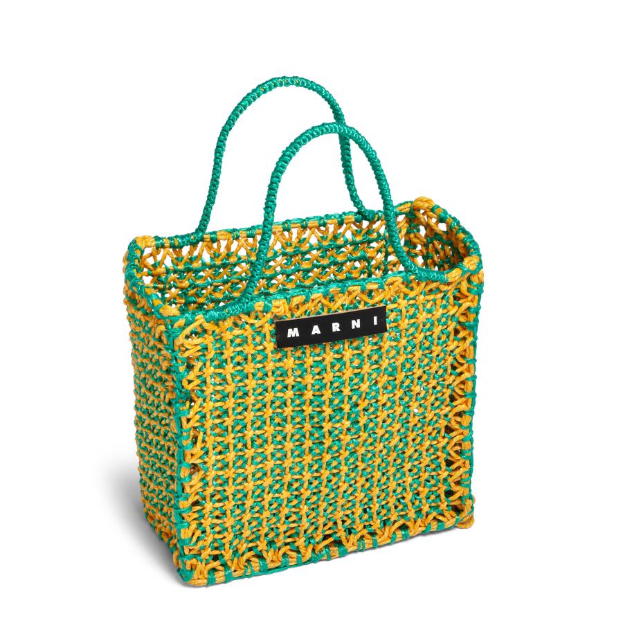 MARNI MARKET マルニ マーケット クロシェ製 JURTA ラージ バッグ