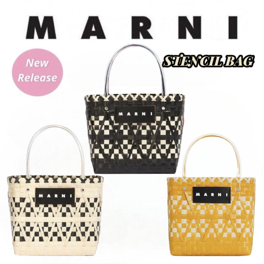 MARNI MARKET マルニ マーケット ステンシル バスケット バッグ ミニ