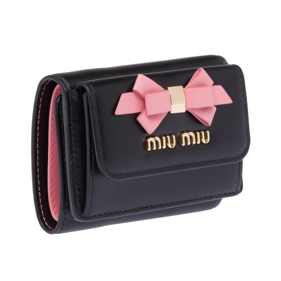 Miumiu ミュウミュウ リボン付き レザー 三つ折り ミニ財布 ピンク グレー 5mh0 2b61 Miu0001 Symm Symm Yahoo 店 通販 Yahoo ショッピング