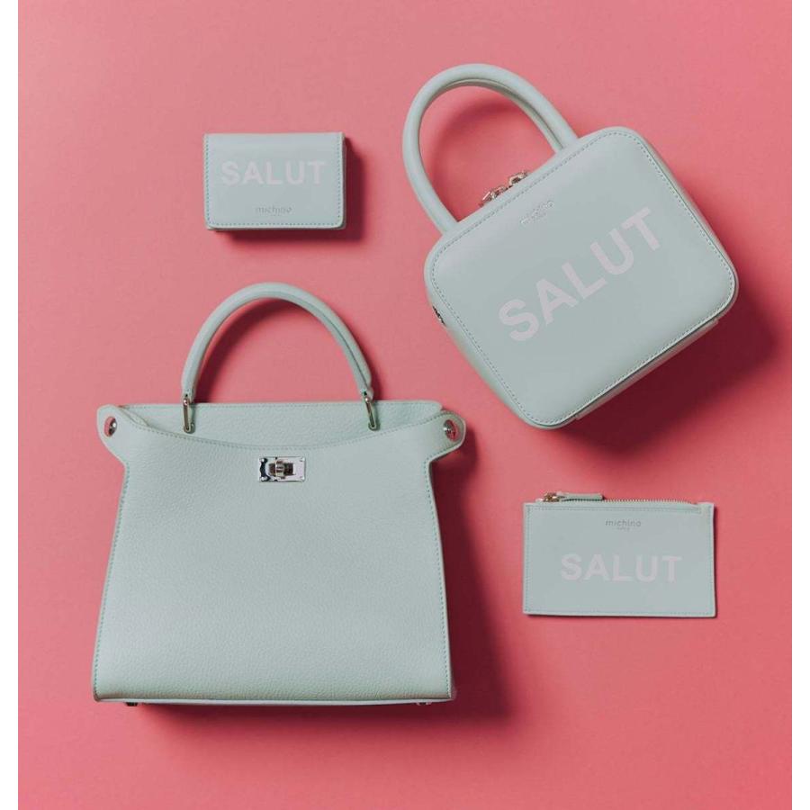 michino PARIS ミチノパリ SALUT サリュー ロゴ 三つ折り mini財布 