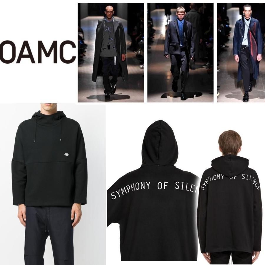 OAMC オーエーエムシー スエット パーカー ブラック グレー : symm 