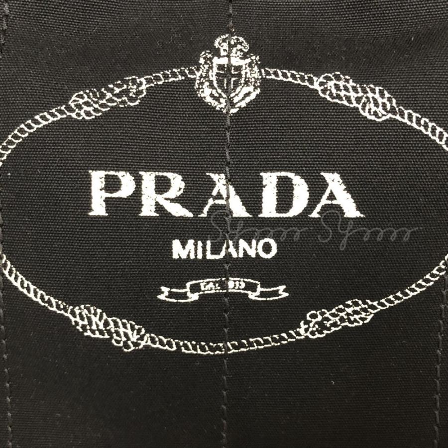 Prada プラダ Canapa カナパ M ブラック ホワイト ブルー ストライプ Pra0006 Symm Symm Yahoo 店 通販 Yahoo ショッピング