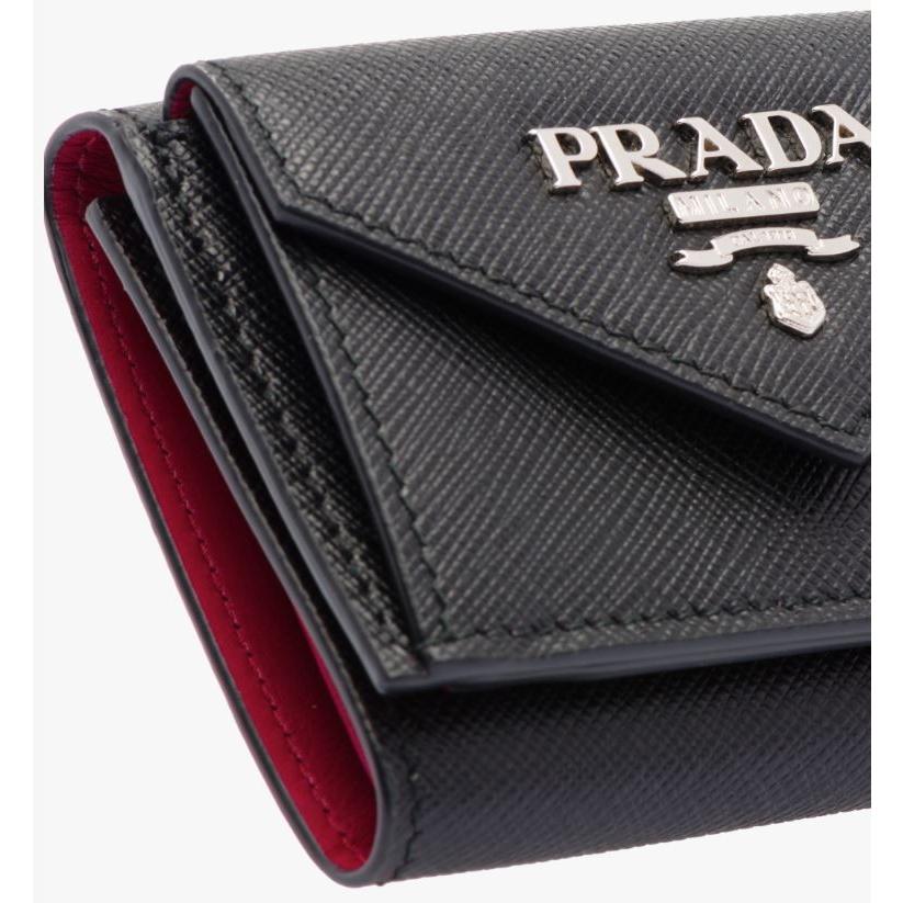 Prada プラダ サフィアーノ バイカラー 三つ折り ミニ ウォレット ブラック レッド グレーピンク ピンクベージュ イエロー1mh021 2e6v Pra0011 Symm Symm Yahoo 店 通販 Yahoo ショッピング