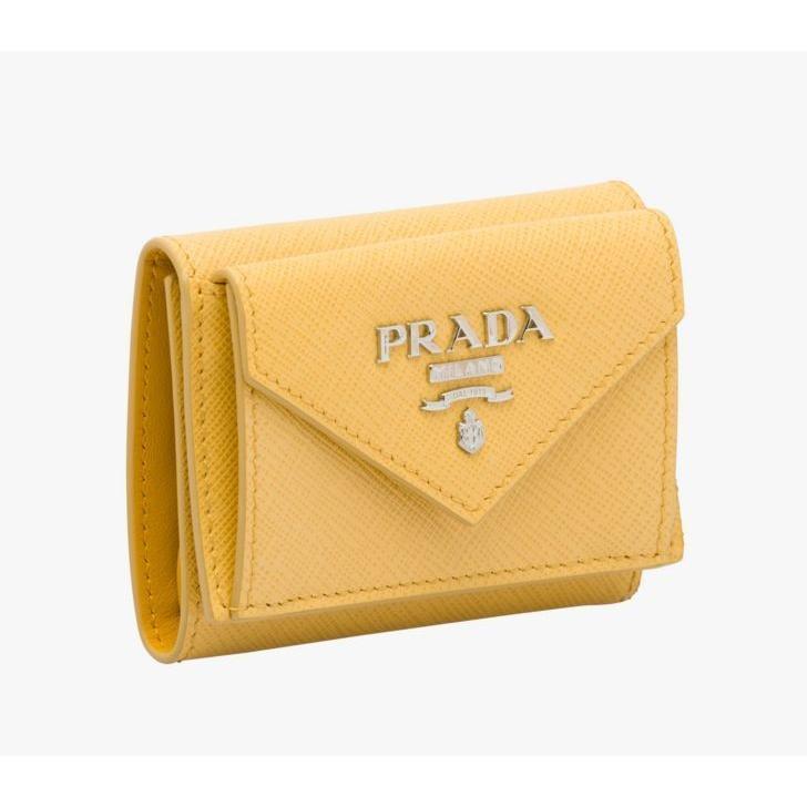 Prada プラダ サフィアーノ バイカラー 三つ折り ミニ ウォレット ブラック レッド グレーピンク ピンクベージュ イエロー1mh021 2e6v Pra0011 Symm Symm Yahoo 店 通販 Yahoo ショッピング