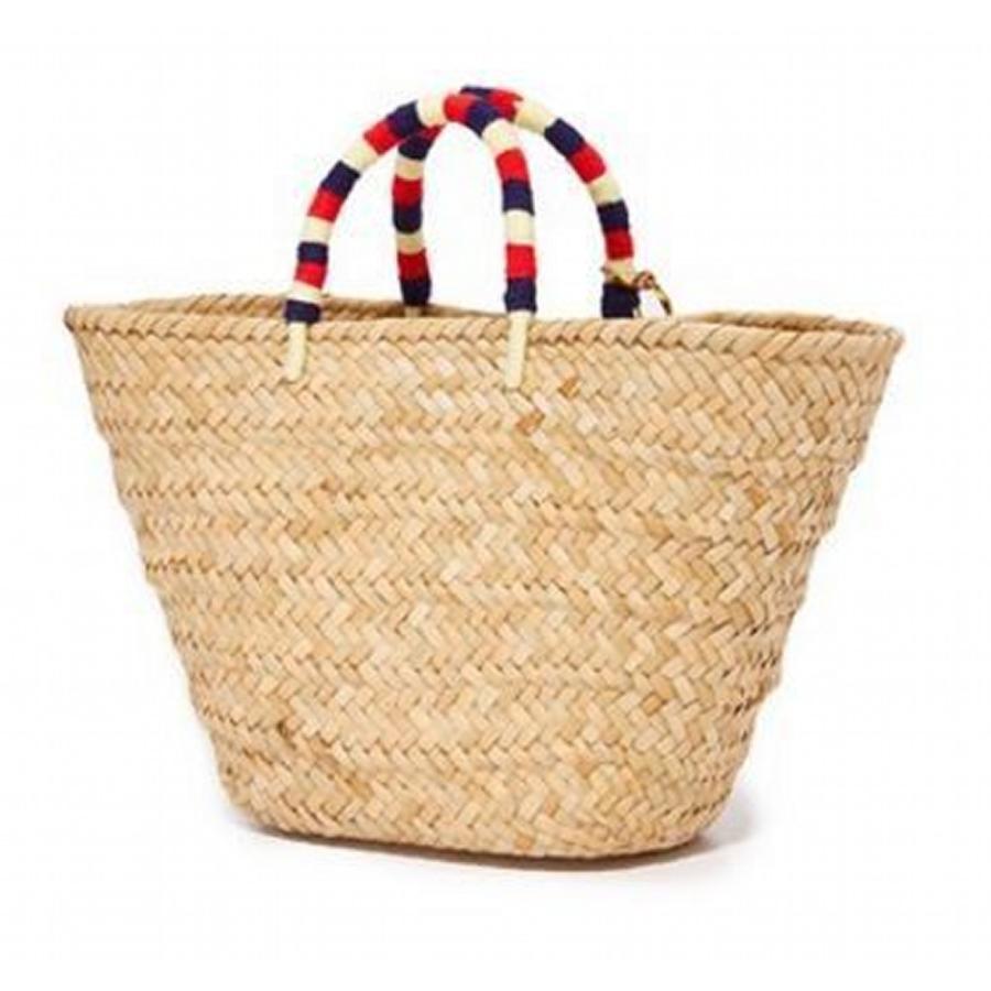 USED KAYU カユ ポンポン付き かごバッグ RonHerman ロンハーマン 取扱 ピンク ブラック ネイビー ブルー イエロー ベージュ レッド ホワイト 【1957482638】(12070円)