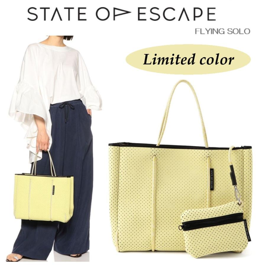 限定カラー ステイトオブエスケープ State of Escape フライング ソロ FLYING SOLO TOTE BAG トートバッグ メッシュ  オーストラリア｜symm