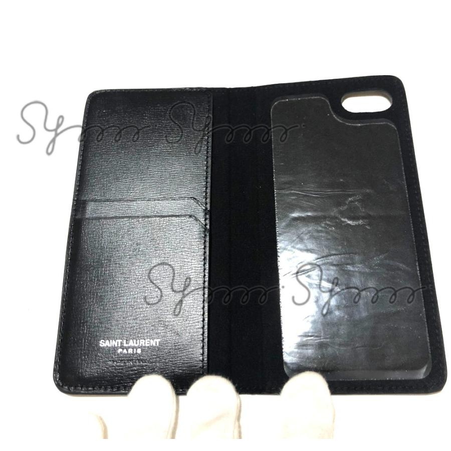 Saint Laurent サンローラン 手帳型 レザー Iphoneケース ブラック シルバー Ysl0010 Symm Symm Yahoo 店 通販 Yahoo ショッピング