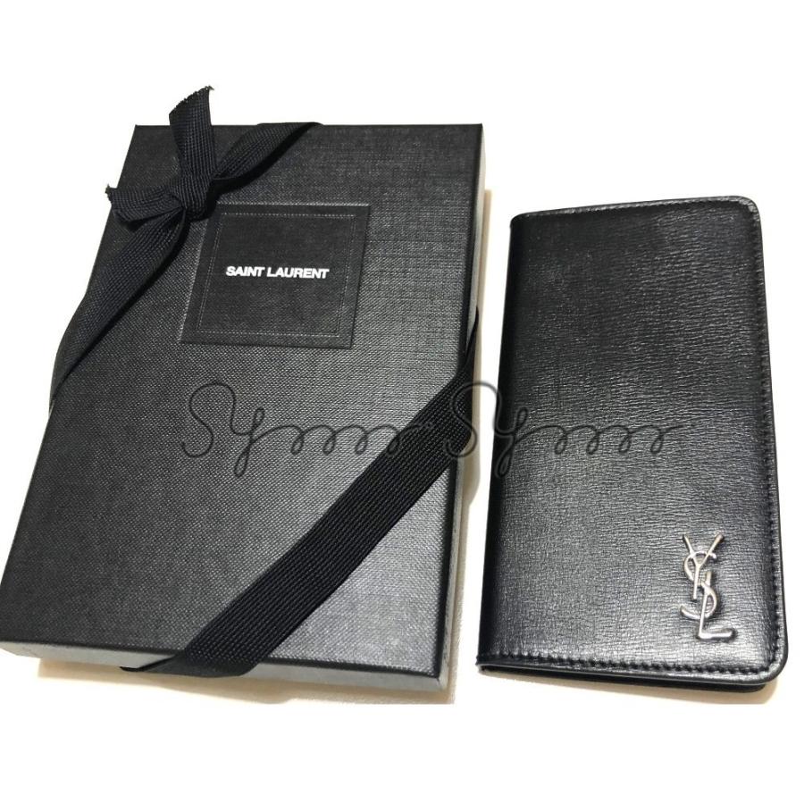 Saint Laurent サンローラン 手帳型 レザー Iphoneケース ブラック シルバー Ysl0010 Symm Symm Yahoo 店 通販 Yahoo ショッピング