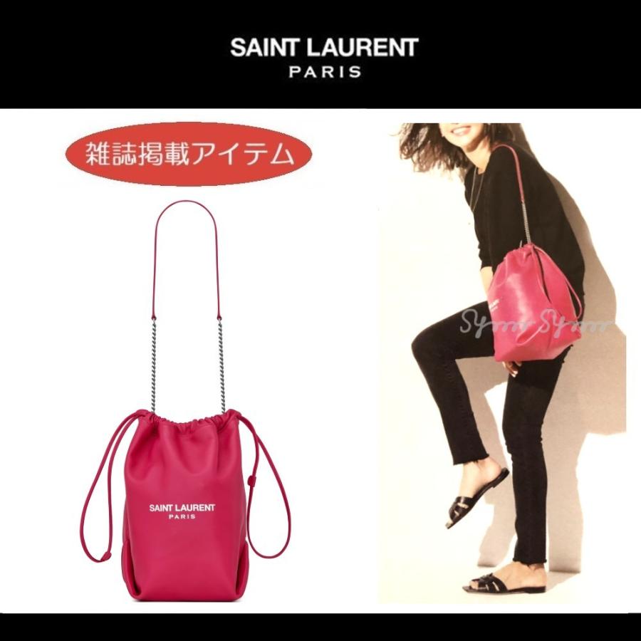 Saint Laurent サンローラン TEDDY BAG テディバッグ フーシャピンク