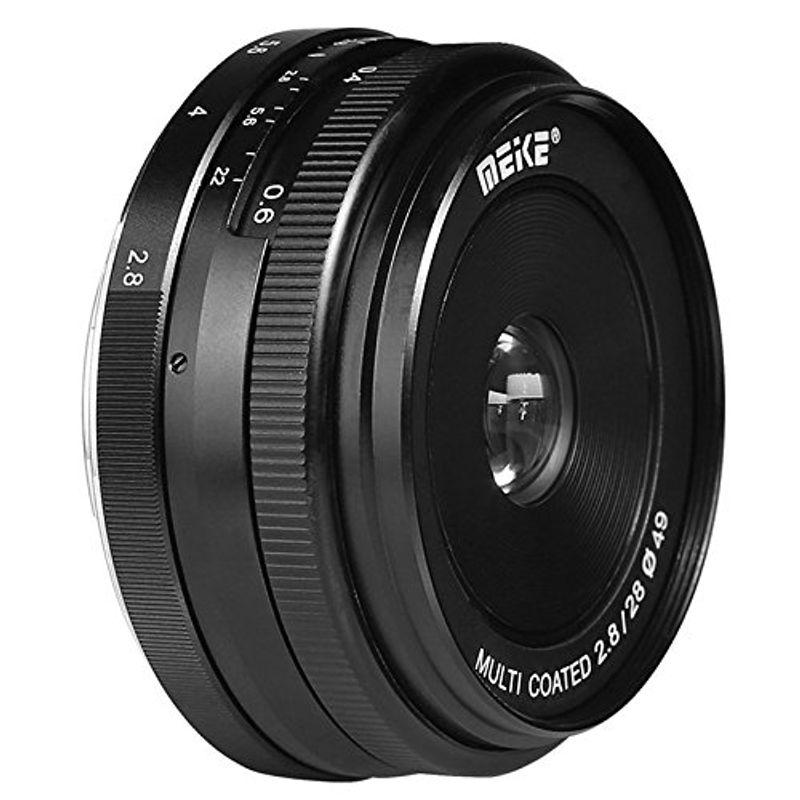 Meike 固定焦点レンズ 単焦点レンズ 28mm F2.8 ミラーレースカメラ対応