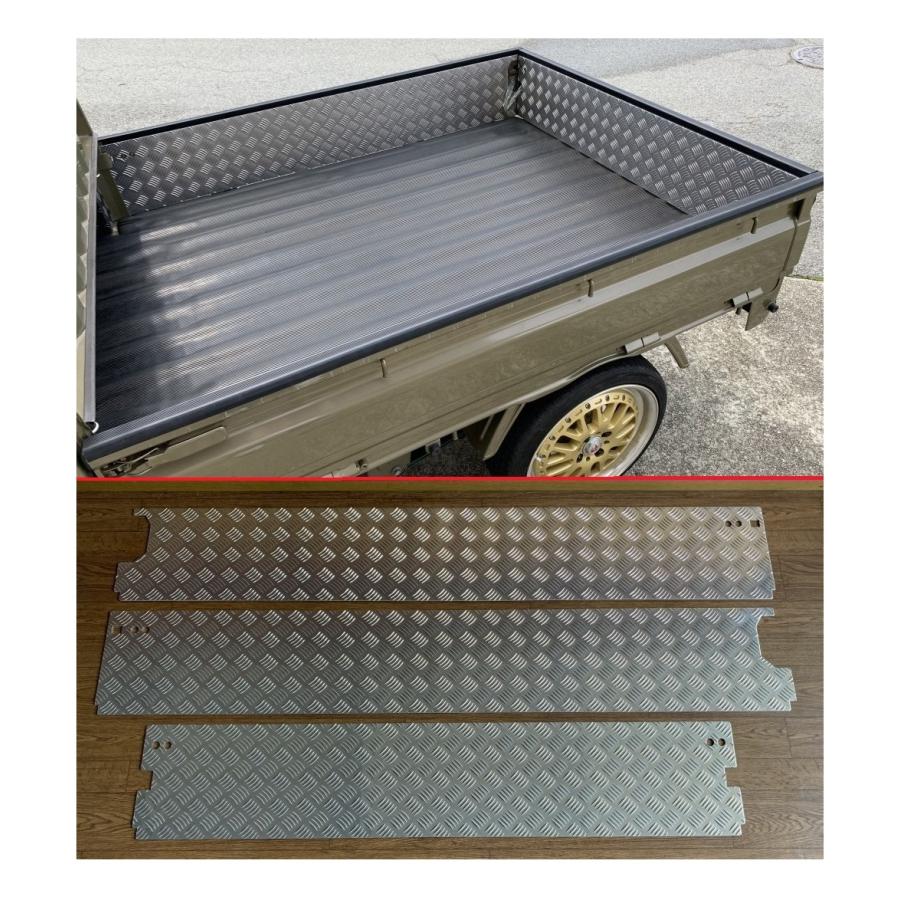 軽トラ ハイゼットジャンボ S510P(純正ゲートプロテクター付車両用) 荷台ゲートインナーパネル アルミ縞板 3枚SET :A0101:symy21 - 通販 - Yahoo!ショッピング 軽トラ ハイゼットジャンボ S510P(純正ゲートプロテクター付車両用) 荷台ゲートインナーパネル アルミ縞板 3枚SET :A0101:symy21 - 通販 - Yahoo!ショッピング