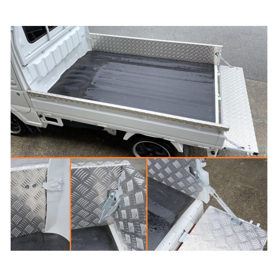 スズキ ☆軽トラック 荷台あおりインナーカバー アルミ縞板 3点SET  