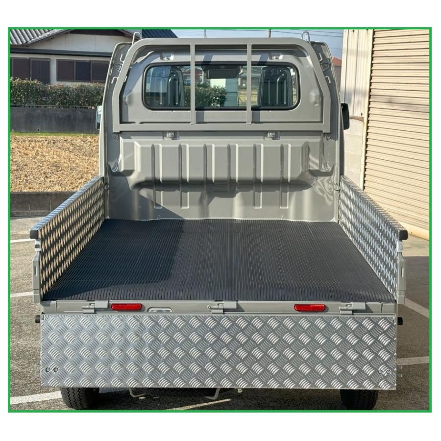 三菱（MITSUBISHI） ☆軽トラ 荷台あおりアルミ縞板インナーカバー 3方