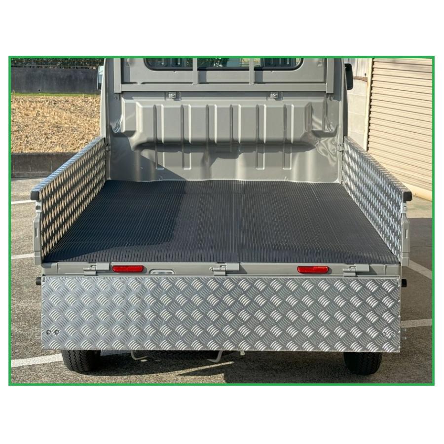 三菱（MITSUBISHI） ☆軽トラ 荷台あおりアルミ縞板インナーカバー 3方 