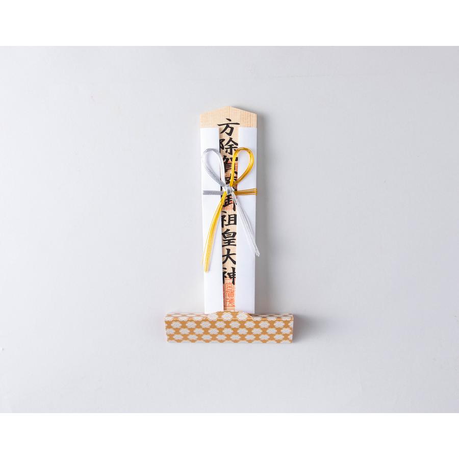 神棚の飾り方 お札たて モダン 塩 米 画像 しめ繩 設置 壁掛け 祭事 大燈雲_金 |  | 02