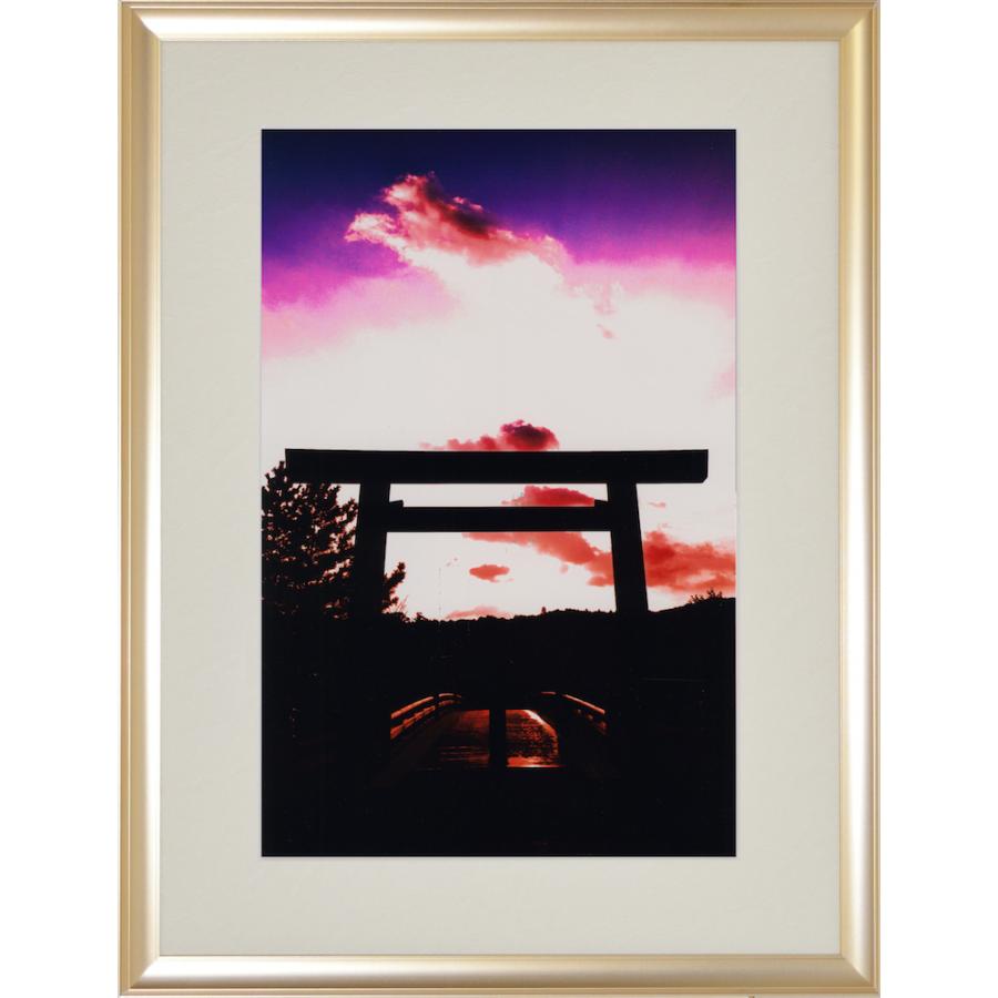 奇跡の写真 伊勢神宮の大鳥居に龍が昇る 秋元隆良 インテリアフォト | 