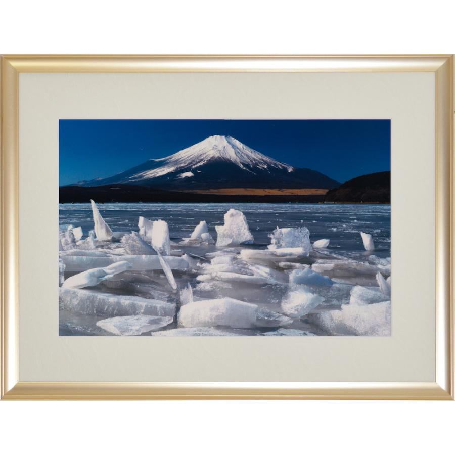 奇跡の写真 御神渡り富士 秋元隆良 インテリアフォト | 