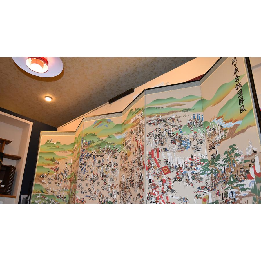 関ヶ原合戦図屏風 大 屏風 衝立 和風 屏風の作り方 屏風立て インテリア 単品 きいち 通販 Yahoo ショッピング