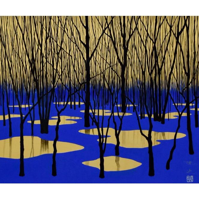 掛け軸 森の中 モダン オシャレ インテリア 堂画廊　 |  | 01