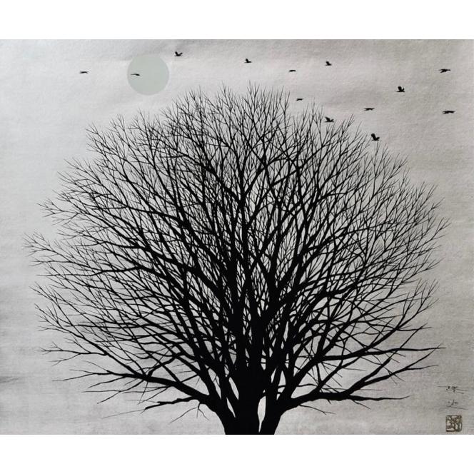 掛け軸 夕奏2 モダン オシャレ インテリア 堂画廊　 |  | 01