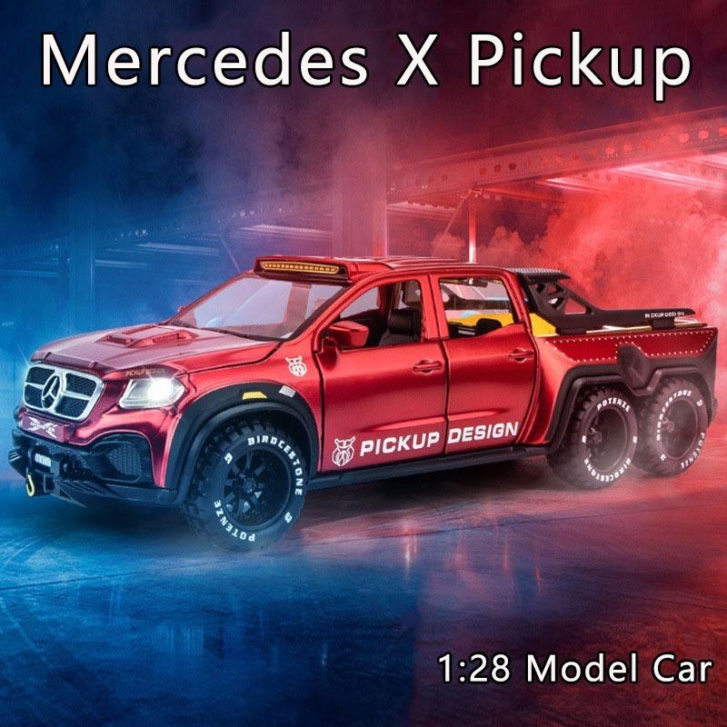 1/28 Mercedes Benz X-Class ピックアップ 6X6 モデルカー ミニカー 