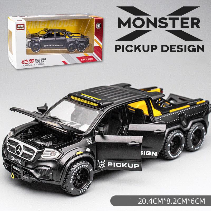 1/28 Mercedes Benz X-Class ピックアップ 6X6 モデルカー ミニカー 