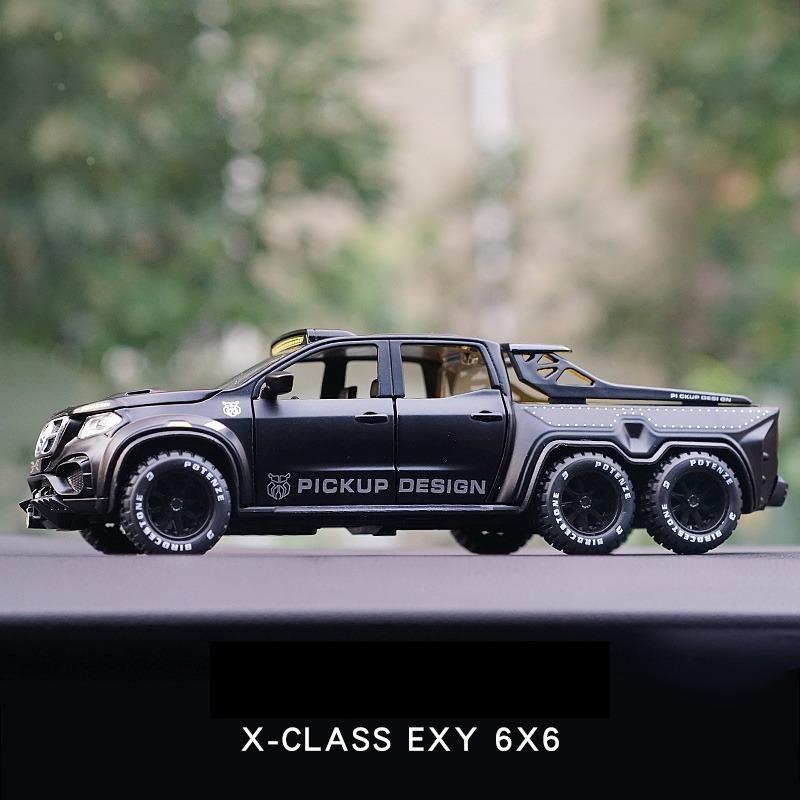1/28 Mercedes Benz X-Class ピックアップ 6X6 モデルカー ミニカー 