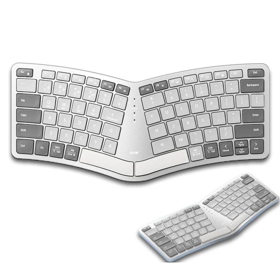 エルゴノミック 分割キーボード Bluetooth&2.4G&有線 80キー 充電式