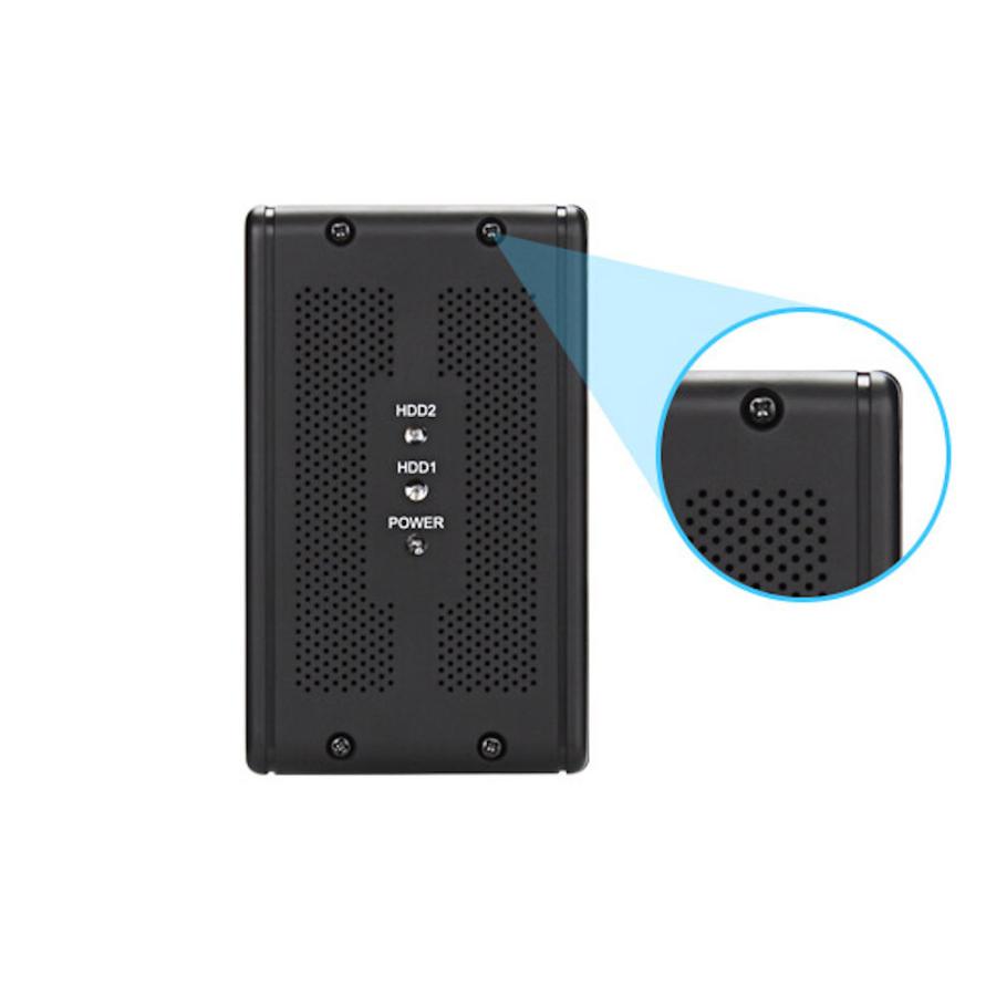 RAID対応 2ドライブベイ 3.5インチ SATA USB 3.0 ハードディスクケース