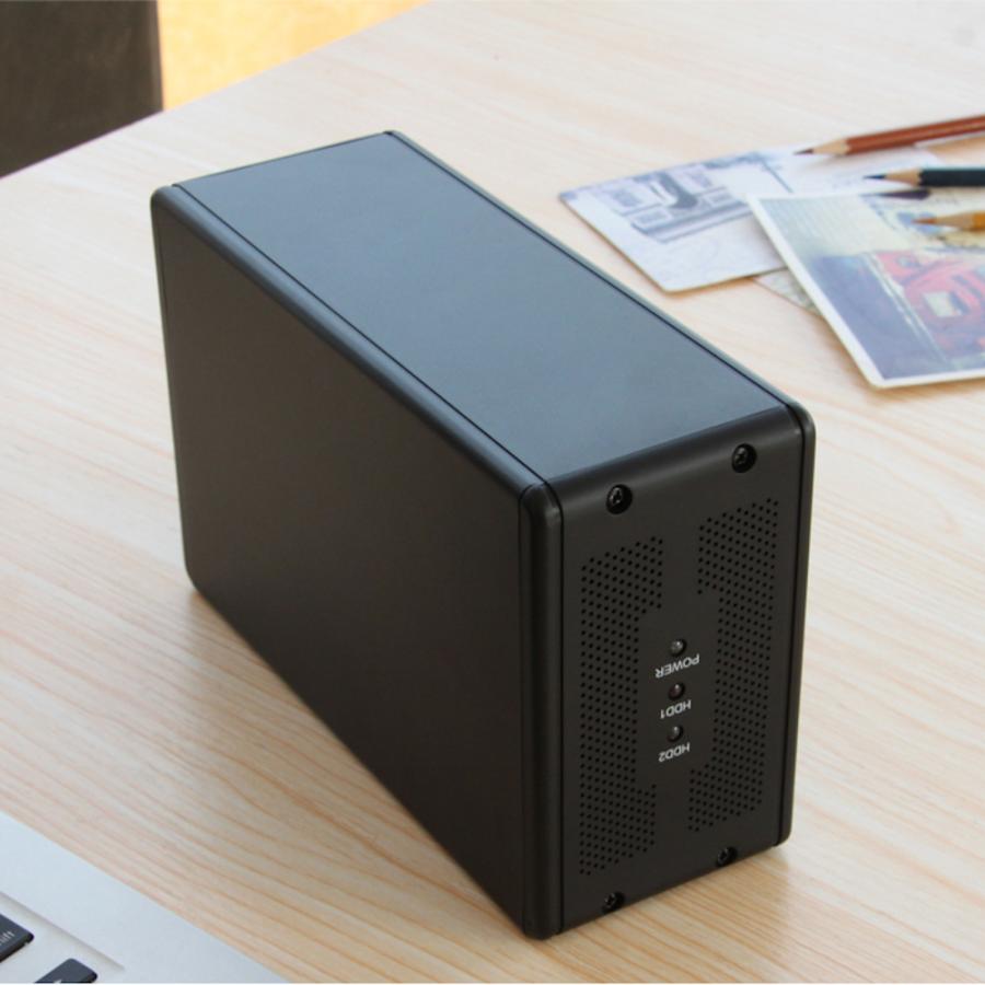 RAID対応 2ドライブベイ 3.5インチ SATA USB 3.0 ハードディスクケース