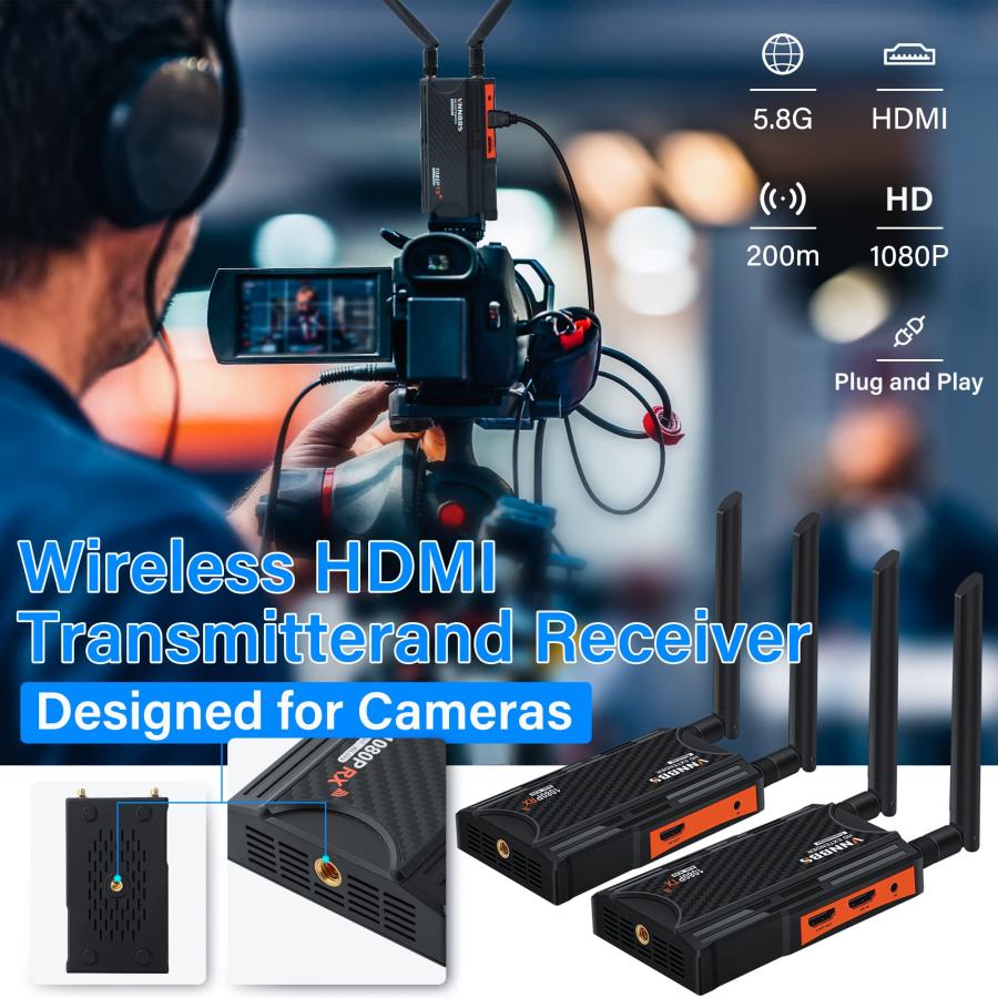 1080P ワイヤレス HDMI エクステンダー トランスミッター & レシーバー｜synergy2｜06
