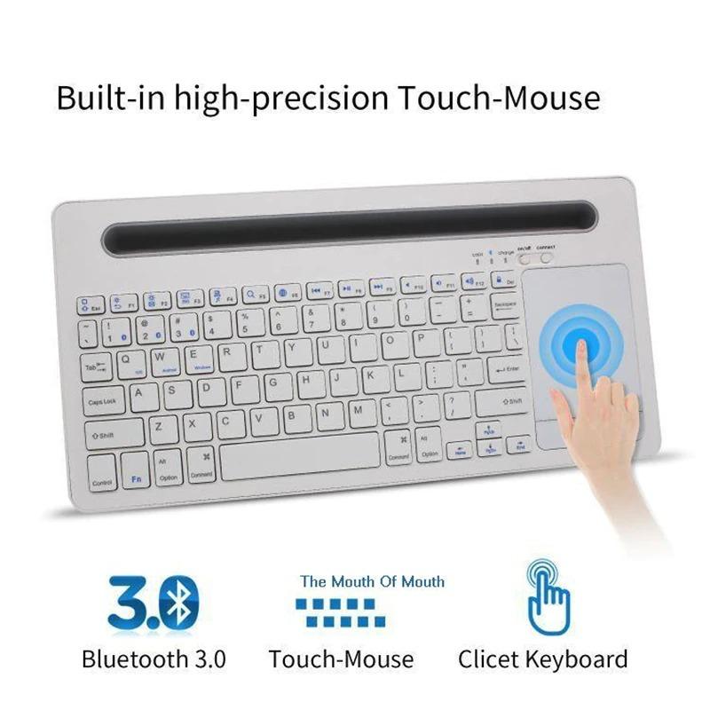 スマホ・タブレット用スリット付き Bluetooth ワイヤレス キーボード