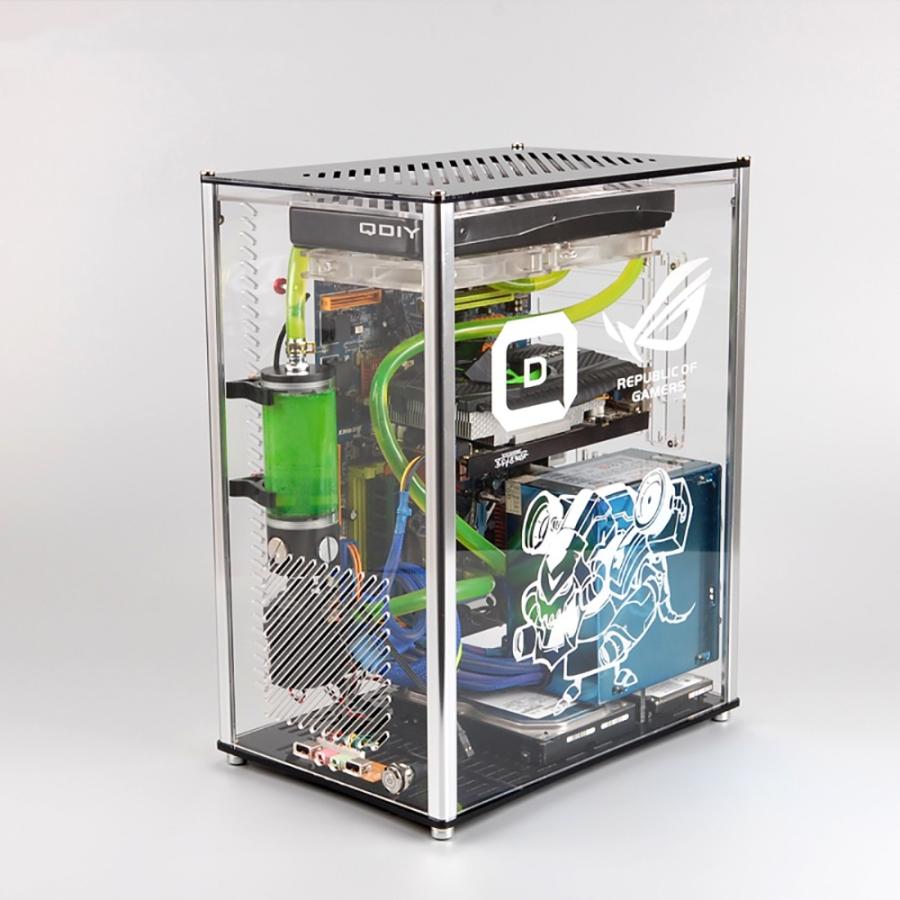 ATX 水冷対応 スケルトン アクリル デスクトップ PCケース ATX 水冷対応 スケルトン アクリル デスクトップ PCケース