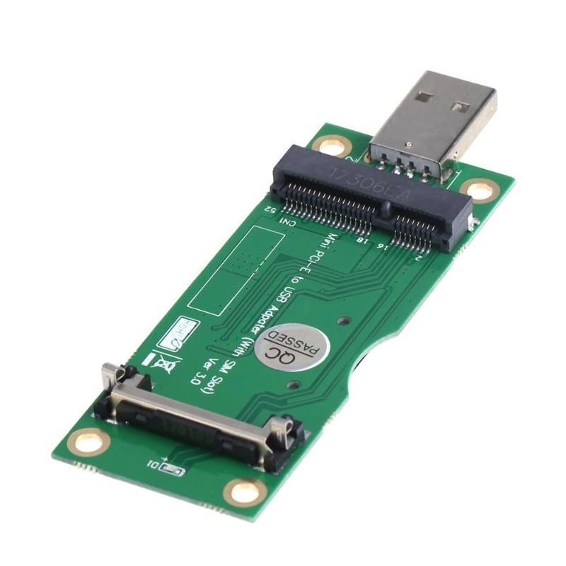mini PCI-E → USB 変換アダプター SIMカードスロット付き WWAN