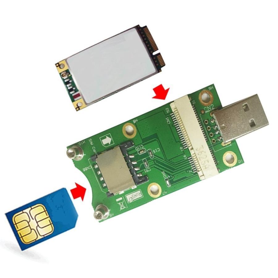 Amazon.co.jp: ミニ PCI-E から PCI-E アダプタカード USB2.0
