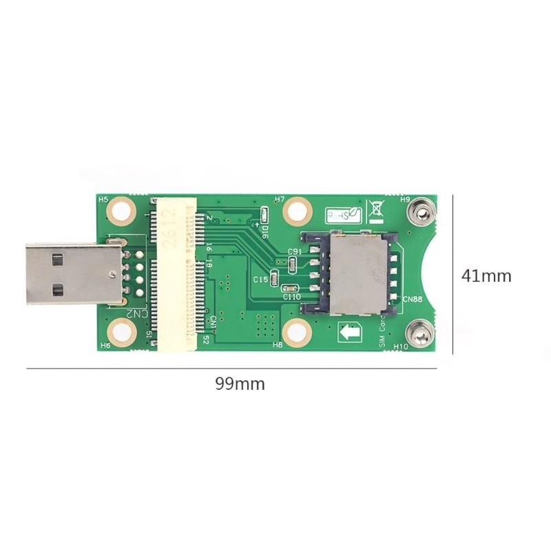 mini PCI-E → USB 変換アダプター SIMカードスロット付き WWAN/LTEモジュール対応｜synergy2｜09
