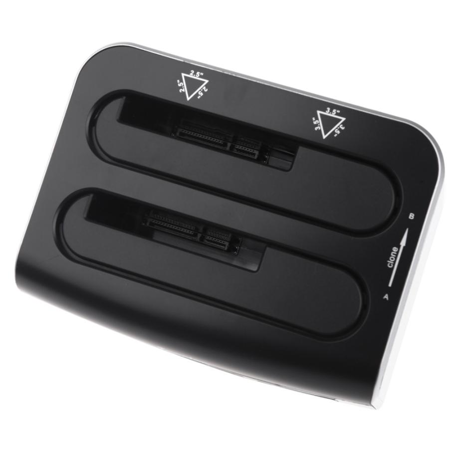Tooploo USB 3.0 3.5/2.5インチ SATA デュアルハードディスク OTB/OTCドッキングステーション SD/microSD/CF/XD/MSカードリーダー USB x 2付き |  | 04