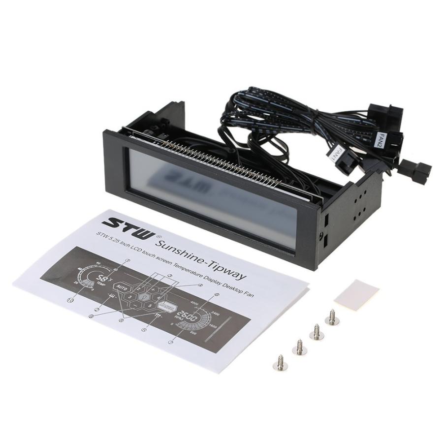 5.25インチ ベイ フロント液晶パネル3ファンスピードコントローラーCPU