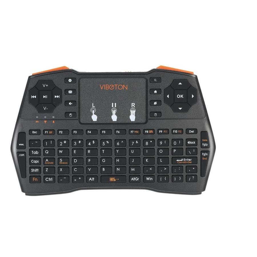 VIBOTON I8plus 2.4GHz ワイヤレス ミニキーボード タッチパッド